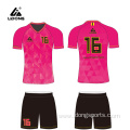 100%Polyester New Model Football Set Custom Soccer Jersey